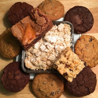 Platter of gluten-free products from Allie's GF Goodies